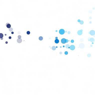 Baloncuklar Çemberi Noktaları Eşsiz Mavi Parlak Vektör Arkaplanı