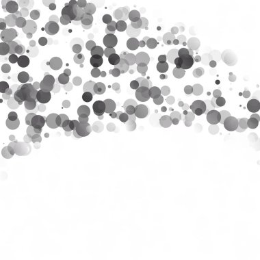 Kabarcıklar daire noktalar benzersiz gri beyaz parlak vektör arka plan