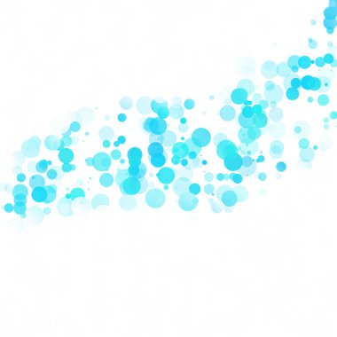 Baloncuklar Çemberi Noktaları Eşsiz Mavi Parlak Vektör Arkaplanı