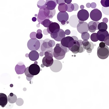 Kabarcıklar daire noktalar benzersiz mor parlak vektör arka plan