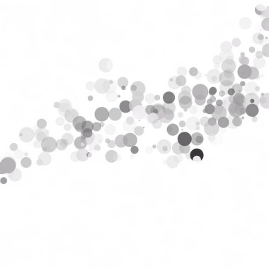 Kabarcıklar daire noktalar benzersiz gri beyaz parlak vektör arka plan