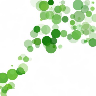 Kabarcıklar benzersiz yeşil parlak vektör arka plan