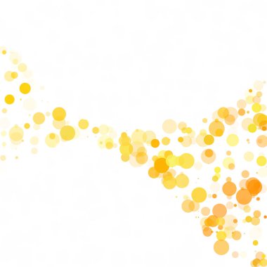 Kabarcıklar daire noktalar benzersiz sarı parlak vektör arka plan