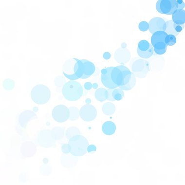 Kabarcıklar benzersiz mavi parlak vektör arka plan