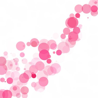 Kabarcıklar benzersiz pembe parlak vektör arka plan