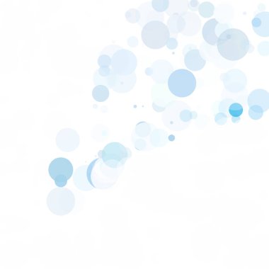 Kabarcıklar benzersiz mavi parlak vektör arka plan