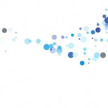 Baloncuklar Çemberi Noktaları Eşsiz Mavi Parlak Vektör Arkaplanı