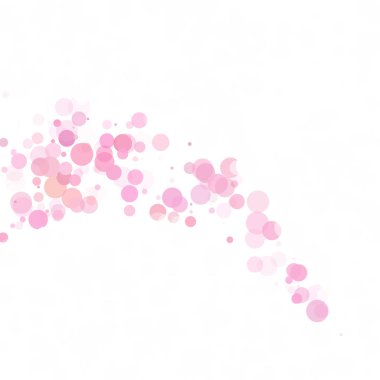 Kabarcıklar daire noktalar benzersiz pembe parlak vektör arka plan