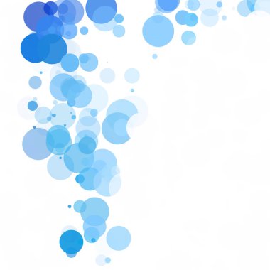 Kabarcıklar benzersiz mavi parlak vektör arka plan