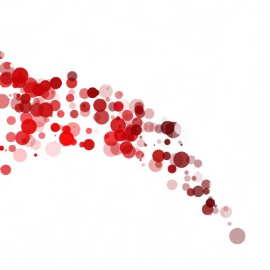 Kabarcıklar daire noktalar benzersiz kırmızı parlak vektör arka plan