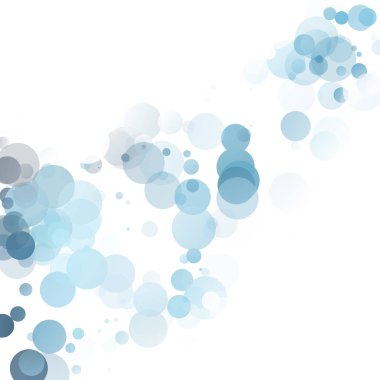 Kabarcıklar benzersiz mavi parlak vektör arka plan