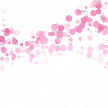 Kabarcıklar daire noktalar benzersiz pembe parlak vektör arka plan