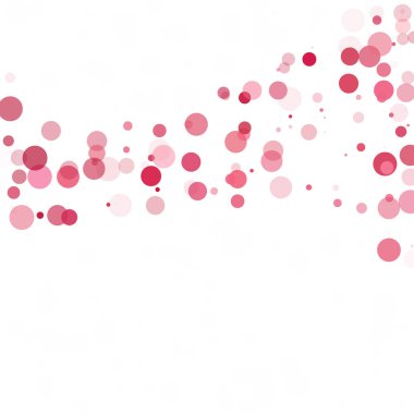 Kabarcıklar daire noktalar benzersiz kırmızı parlak vektör arka plan