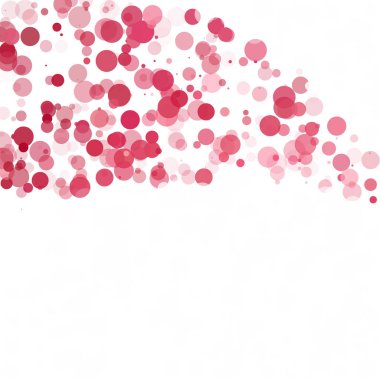 Kabarcıklar daire noktalar benzersiz kırmızı parlak vektör arka plan