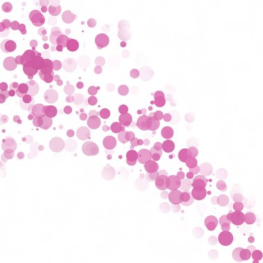 Kabarcıklar daire noktalar benzersiz pembe parlak vektör arka plan