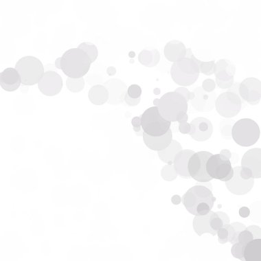 Kabarcıklar benzersiz gri beyaz parlak vektör arka plan