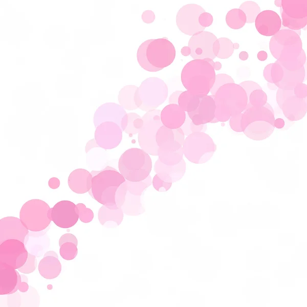 Bubbles Unique Pink Bright Vector Background — Stock Vector