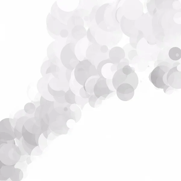Пузыри Вокруг Точек Уникальный Серый Светящийся Фон — стоковый вектор