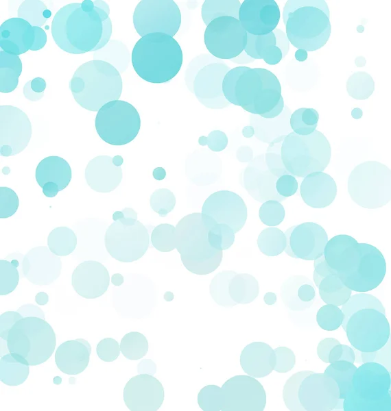 Bulles Bleu Unique Fond Vectoriel Lumineux — Image vectorielle