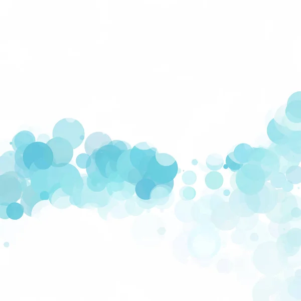 Bubbles Unique Blue Bright Vector Background — Stock Vector