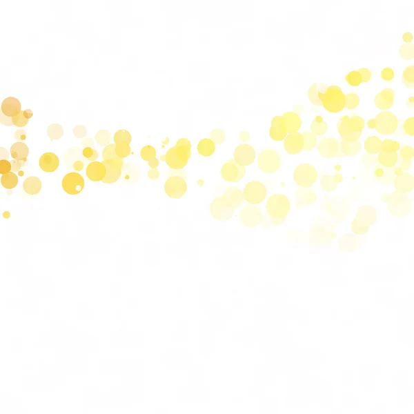 Burbujas Círculo Puntos Amarillo Único Brillante Fondo Vectorial — Archivo Imágenes Vectoriales