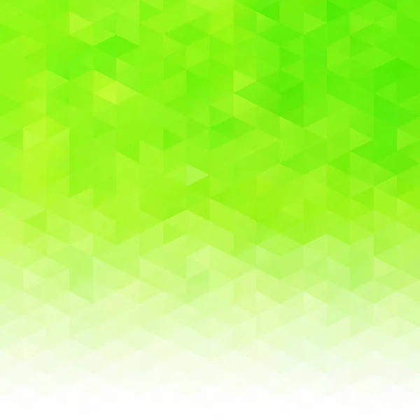 Green Grid Mosaic Background Creative Design Template — 스톡 벡터