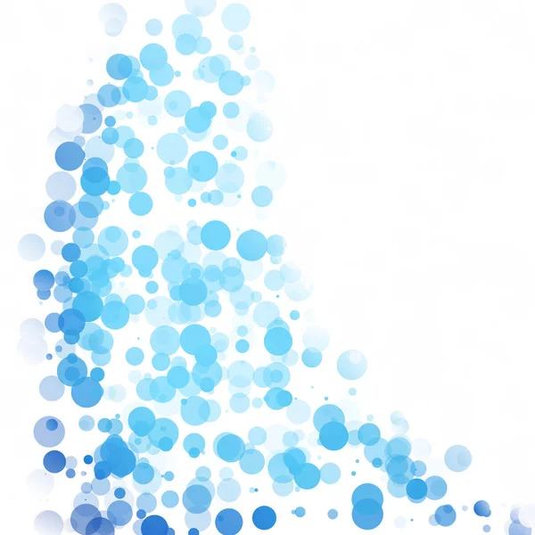 Baloncuklar Çemberi Noktaları Eşsiz Mavi Parlak Vektör Arkaplanı