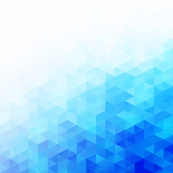 Blue Grid Mosaic Background, Creative Design Templates