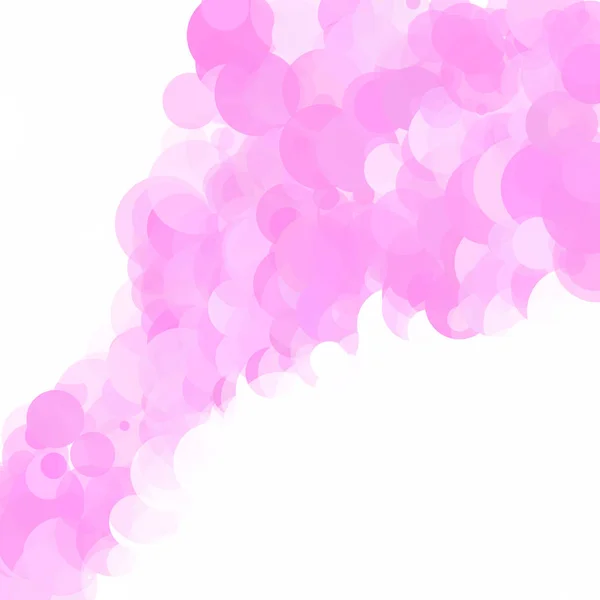 Burbujas Círculo Puntos Rosa Único Brillante Fondo Vectorial — Archivo Imágenes Vectoriales