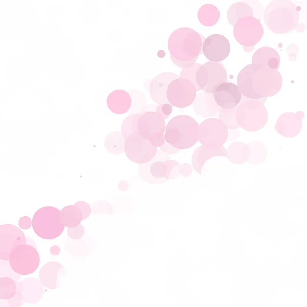 Bubbles Unique Pink Bright Vector Background — Stock Vector