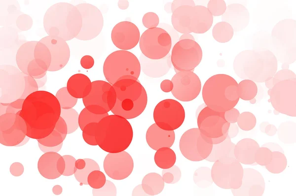 Bubblor Unika Röda Ljusa Vector Bakgrund — Stock vektor