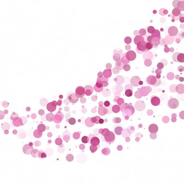 Kabarcıklar daire noktalar benzersiz pembe parlak vektör arka plan