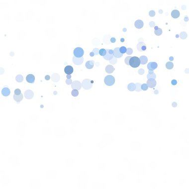 Baloncuklar Çemberi Noktaları Eşsiz Mavi Parlak Vektör Arkaplanı