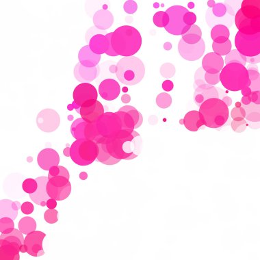 Kabarcıklar benzersiz pembe parlak vektör arka plan