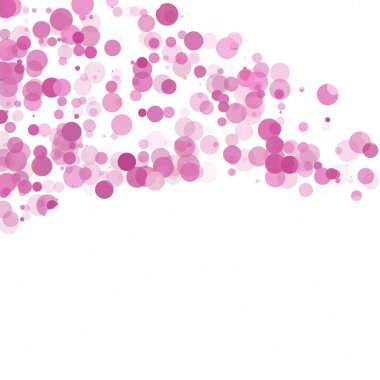 Kabarcıklar daire noktalar benzersiz pembe parlak vektör arka plan
