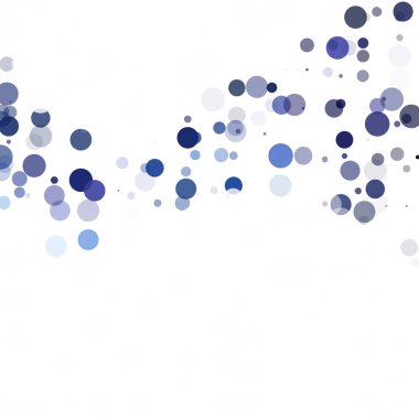 Baloncuklar Çemberi Noktaları Eşsiz Mavi Parlak Vektör Arkaplanı