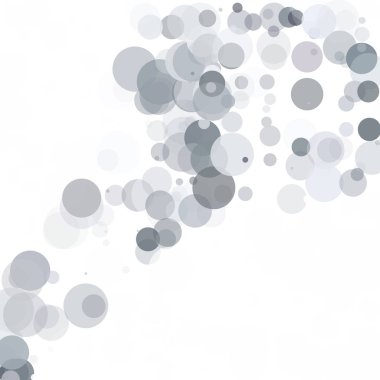Kabarcıklar daire noktalar benzersiz gri beyaz parlak vektör arka plan