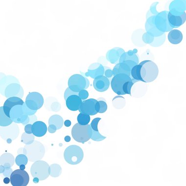 Kabarcıklar benzersiz mavi parlak vektör arka plan