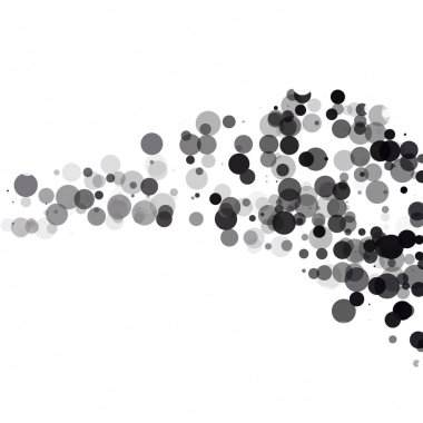 Kabarcıklar daire noktalar benzersiz siyah parlak vektör arka plan