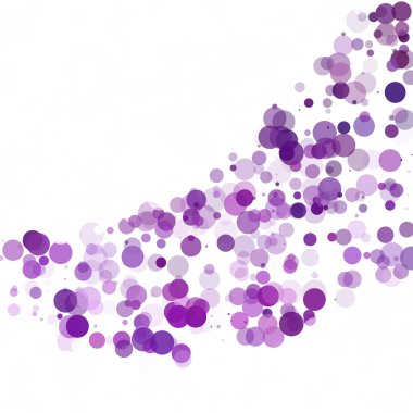 Kabarcıklar daire noktalar benzersiz mor parlak vektör arka plan