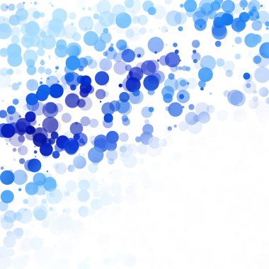 Baloncuklar Çemberi Noktaları Eşsiz Mavi Parlak Vektör Arkaplanı