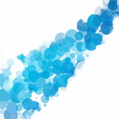 Kabarcıklar benzersiz mavi parlak vektör arka plan