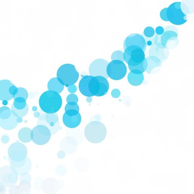 Kabarcıklar benzersiz mavi parlak vektör arka plan