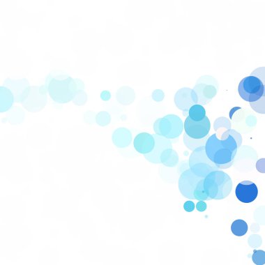 Kabarcıklar benzersiz mavi parlak vektör arka plan