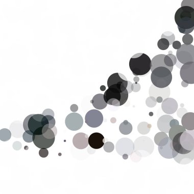 Kabarcıklar daire noktalar benzersiz siyah parlak vektör arka plan