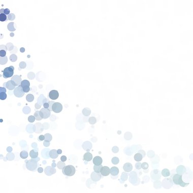 Baloncuklar Çemberi Noktaları Eşsiz Mavi Parlak Vektör Arkaplanı