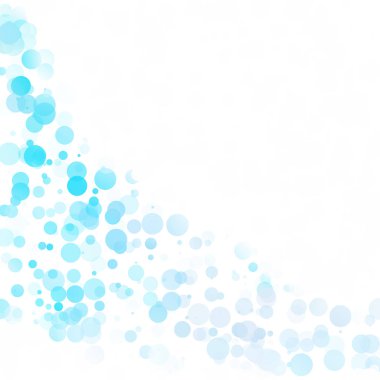 Baloncuklar Çemberi Noktaları Eşsiz Mavi Parlak Vektör Arkaplanı