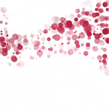 Kabarcıklar daire noktalar benzersiz kırmızı parlak vektör arka plan