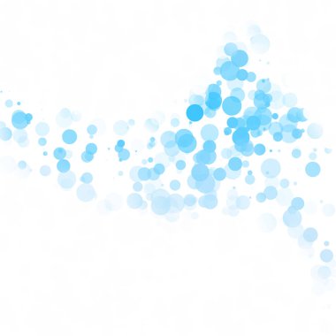Baloncuklar Çemberi Noktaları Eşsiz Mavi Parlak Vektör Arkaplanı
