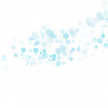 Baloncuklar Çemberi Noktaları Eşsiz Mavi Parlak Vektör Arkaplanı